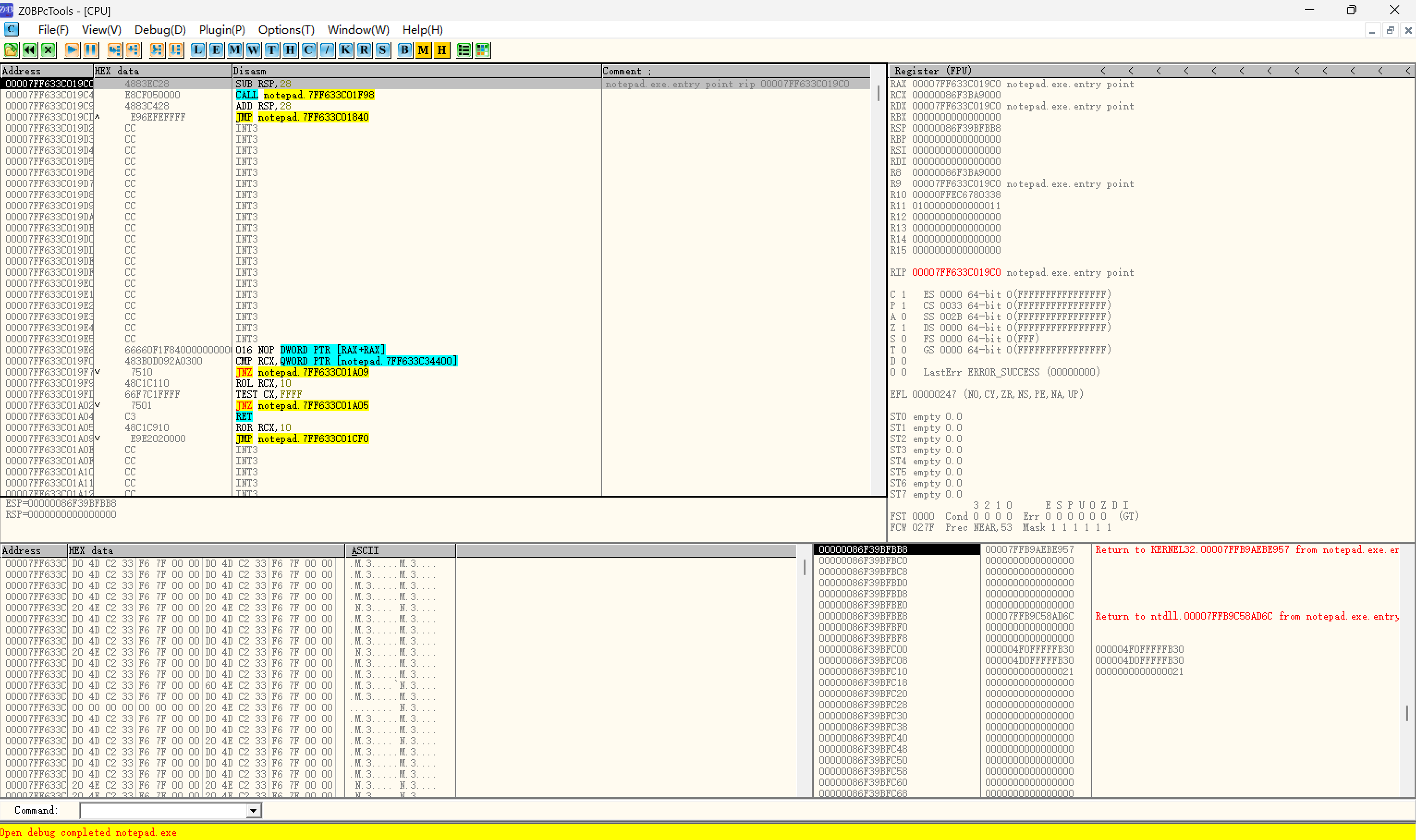Z0BPcDbg Screenshot